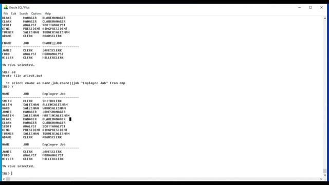 How to use Oracle SQL Concatenation operator and Literal Strings (In Urdu) смотреть онлайн