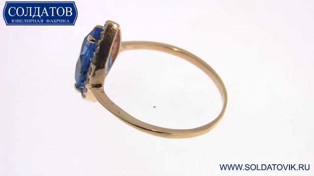 Колечко с голубым топазом K1916T 114R 3 4 смотреть онлайн