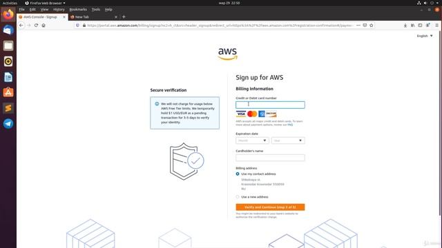 Регистрация аккаунта на Amazon AWS/004 урок(как зареэструватися на Amazon AWS) смотреть онлайн