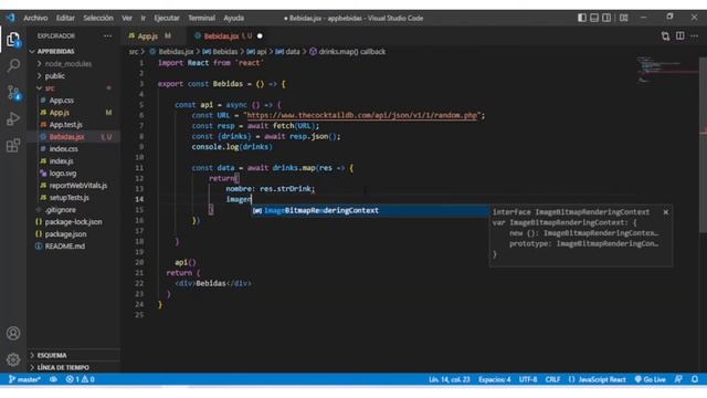 Aplicación con React (Hooks) y la API TheCocktailDB en 13 minutos! смотреть онлайн