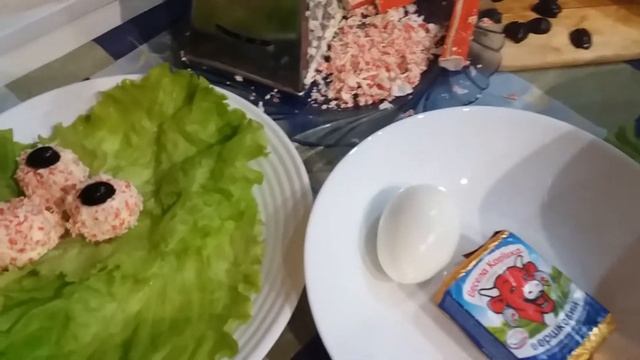 Сырная закуска шарики "Рафаэло". Закуска быстро. смотреть онлайн