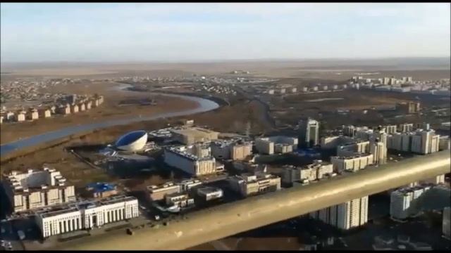Абу Даби Плаза .Вид с 72 этажа комплекса на столицу Казахстана Нур султан смотреть онлайн