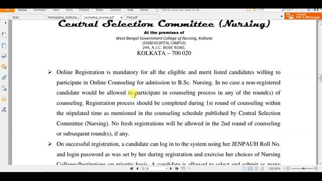 WB B.SC NURSING JENPAUH 2019 COUNSELING PROCESS | NEW DATE PUBLISHED смотреть онлайн