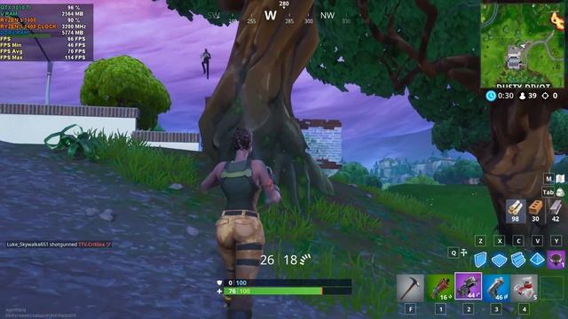 Fortnite Season 8 : GTX 1050 TI - Ryzen 5 1400 - 8GB DDR4 Ram - 1080p смотреть онлайн