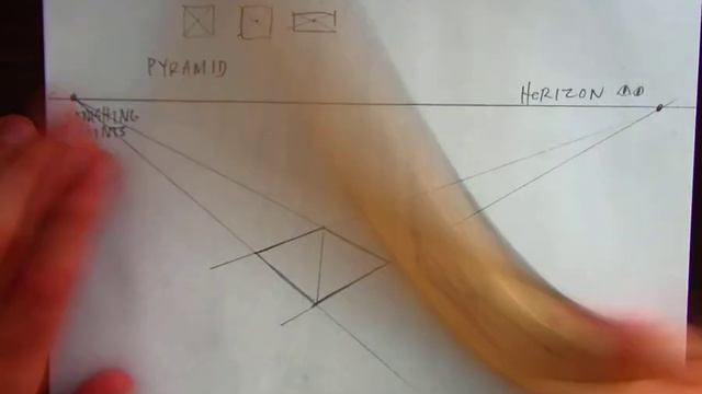 Drawing a 2-Point Perspective Pyramid смотреть онлайн