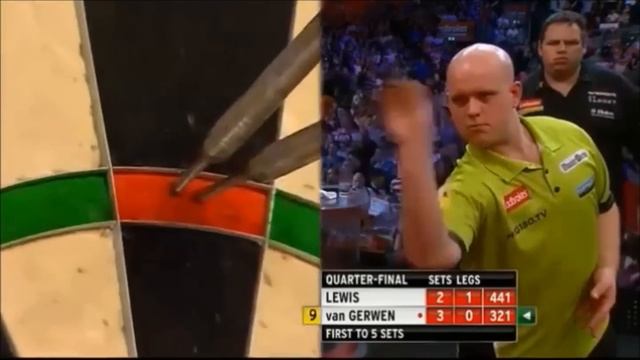 PDC World Darts Championships 2013 Quarter Finals van Gerwen VS Lewis смотреть онлайн