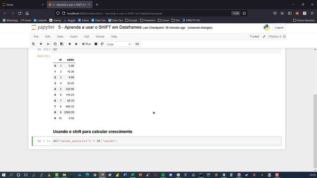 Python: Aprenda a usar o SHIFT em DATAFRAMES! смотреть онлайн