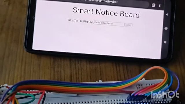 Web controlled notice board using ESP8266. смотреть онлайн