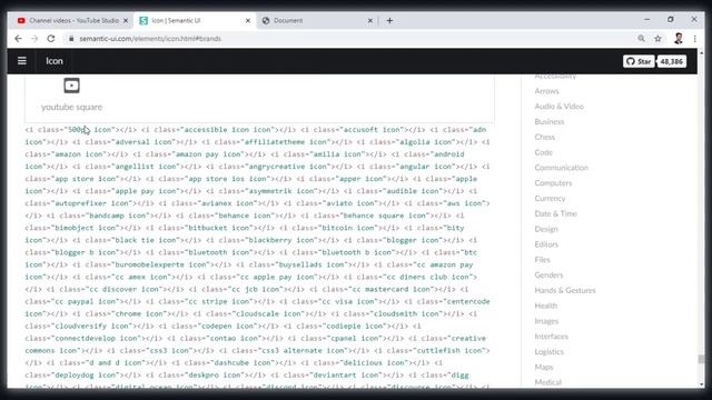 9. Icons | Semantic UI смотреть онлайн