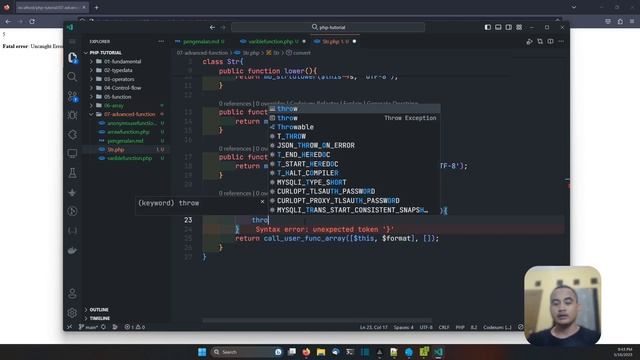 PHP TUTORIAL #54 FUNCTION VARIABLE смотреть онлайн