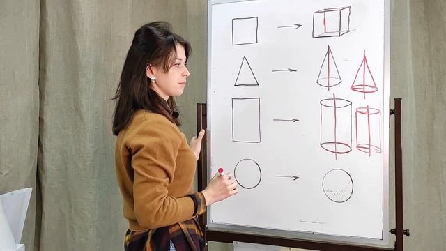Тема 6. Геометрические фигуры в объёме. Теория. смотреть онлайн