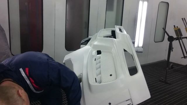 Окраска бампера из ABS пластика. смотреть онлайн