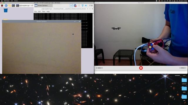 Python, Raspberry Pi and Arduino Joystick Shield Controlled Drone смотреть онлайн