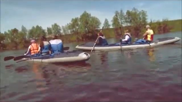 Гонки по Омке (сплав на байдарках по реке Омь) смотреть онлайн