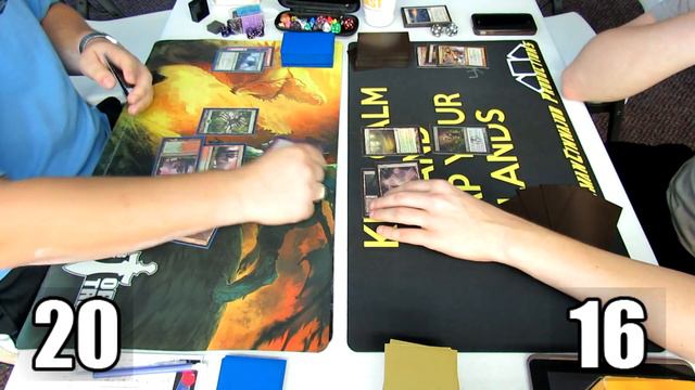 MtG Modern Gameplay: R/G Aggro vs Junk Midrange смотреть онлайн