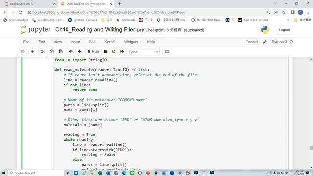 北美台灣聯誼第5次 Python 硏討會 12/3/2022 part 3-4 of 3 :張教授講解第10章 part 3 : Ch10_Reading and Writing Files смотреть онлайн