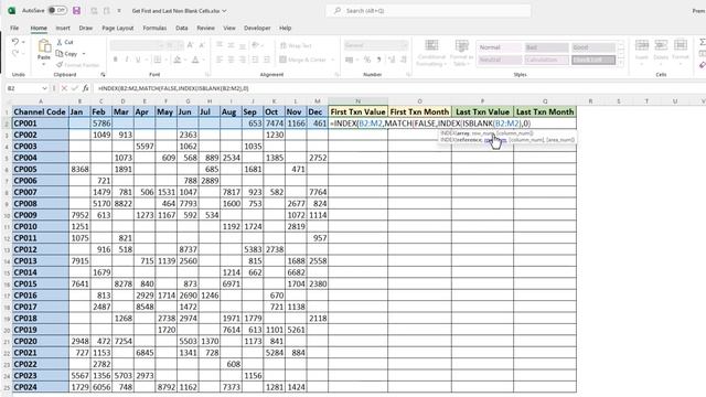 Find Last Non-Blank Cell Value in a Row | Get the Value From Last Non-Blank Cell смотреть онлайн