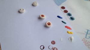 Мастер класс глаза для игрушек . Полимерная глина и акриловые краски