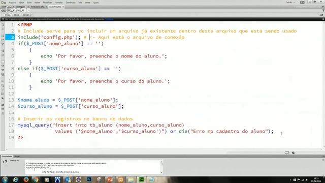 Sistema Simples em PHP c/ Banco de dados - Como Cadastrar Dados no Mysql - Parte 2 смотреть онлайн