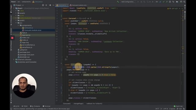 Full Page HTML Slider implemented with Vanilla JS, Angular and ReactJS (Part 3 - React JS) смотреть онлайн
