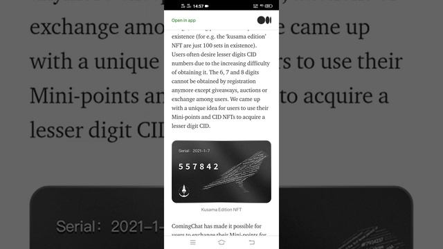 Coming chat mini sell || CID nft sell || CID mini sell || Mini token sell || NFT sell || Comingchat смотреть онлайн