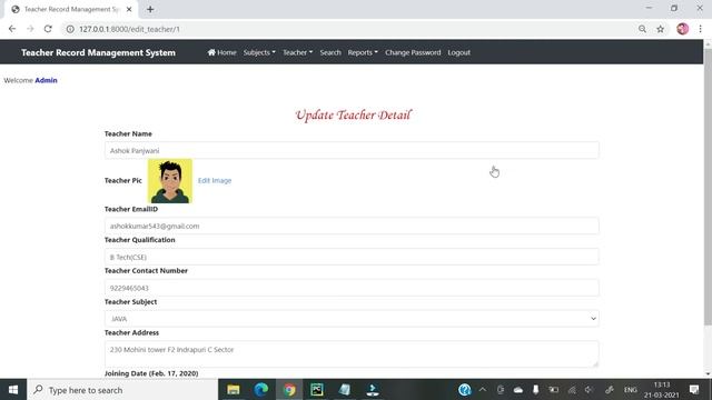 Django Project - Teacher Record Management System || Python Django Projects смотреть онлайн