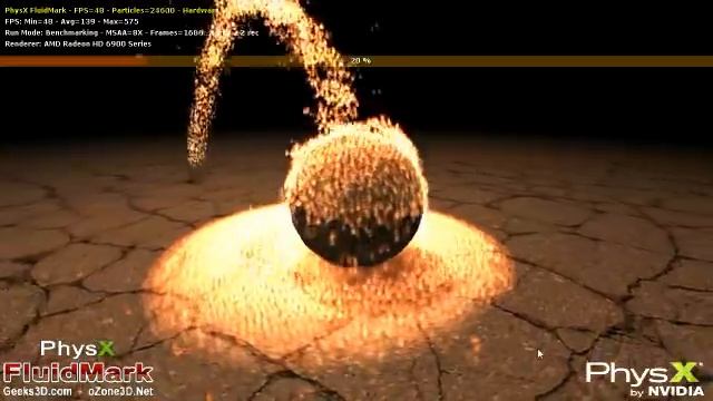 FluidMark Physx HD 6950 + GTS 250 смотреть онлайн