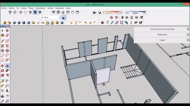 De AUTOCAD a SKETCHUP part 1 (levantar muros) смотреть онлайн