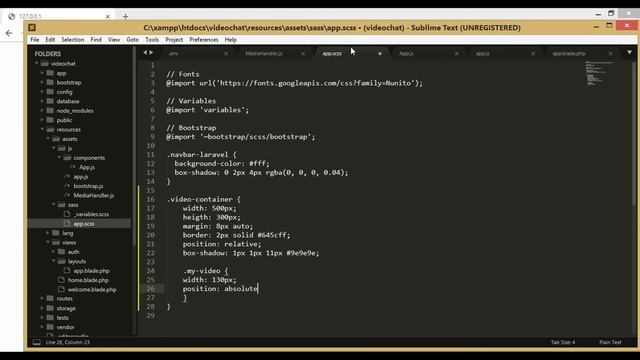5.- Aplicacion Video Chat con Laravel y React JS (basado en webRTC) ubicación de la camara смотреть онлайн