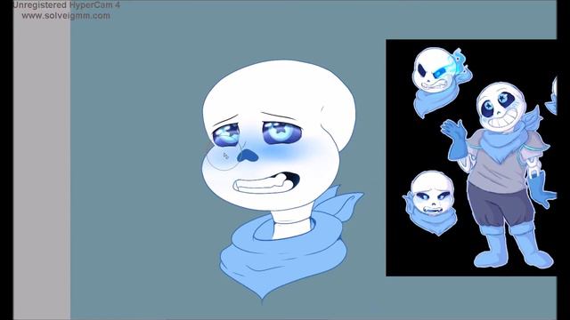 [UnderTale A.U.] BlueBerry Sans- Speed paint смотреть онлайн