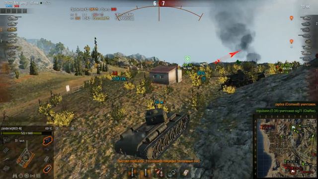 World Of Tanks. КВ-1С .122 мм гаубица С-41 (фугасница) смотреть онлайн