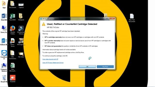 Eclipse 650, 652, 123 HP Compatible Cartridges | Printer Reset