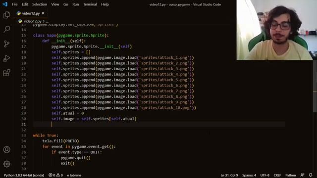 Como fazer jogos em Python! Curso Pygame #12 - Sprites смотреть онлайн