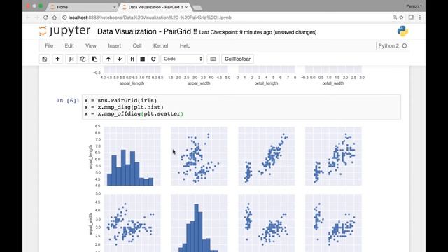 Seaborn PairGrid Part 1 смотреть онлайн
