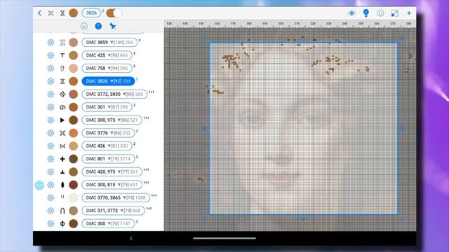 Обзор схемы SS-231 в Cross Stitch Saga (палитра ДМС) смотреть онлайн