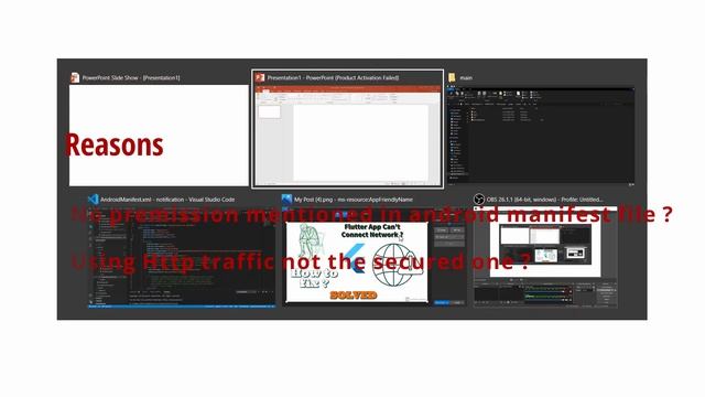 How to fix flutter app can't connect to internet | network issue | flutter network issue solved смотреть онлайн