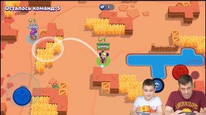 Полный Нуб Играет в БРАВЛ СТАРС Эдик играет с папой Brawl Stars