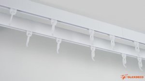 Профильный двухрядный карниз  «Универсал» Белый. Сборка и установка.