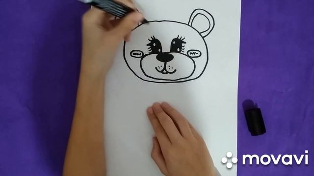 Рисуем милого мишку поэтапно смотреть онлайн