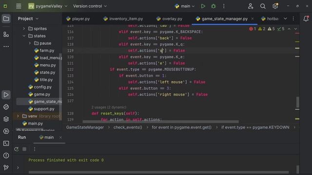 Pygame SDV Clone - Adding the Overlay, Hotbar and Tool Selection смотреть онлайн