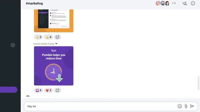 Emoji reactions in Pumble смотреть онлайн