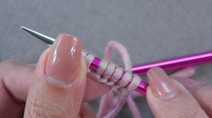 классический набор петель спицами