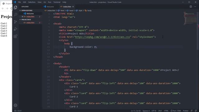 Animate On Scroll Using AOS Library