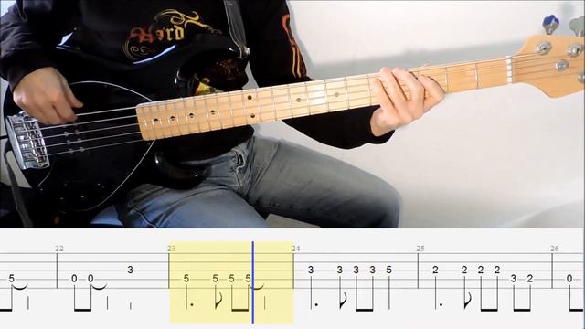 Billie Eilish - No Time To Die (BASS PLAY ALONG TABS IN VIDEO) смотреть онлайн