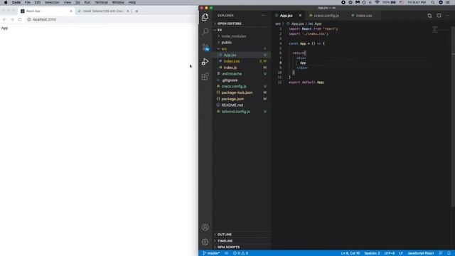 Simple tailwindcss tutorial with react.js смотреть онлайн