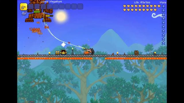 Terraria Golem Speed Fight with NO Buffs, Minions, or healing potions! смотреть онлайн