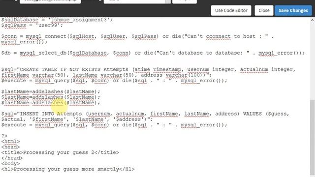 ICS 321 Part 6: Random Guess Program in PHP - Adding Fields to Attempts Table смотреть онлайн