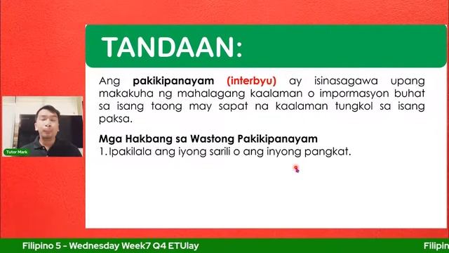 Filipino 5 - Wednesday Week7 Q4 ETUlay смотреть онлайн