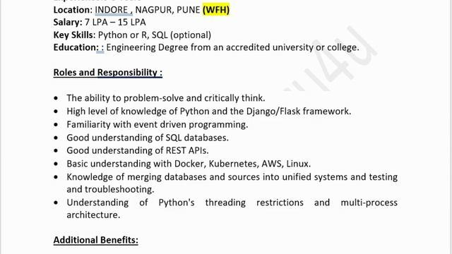 Python Developer Jobs for Freshers | Python Developer Jobs | Python developer intern | Python jobs смотреть онлайн
