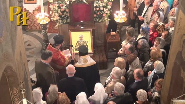 Икона Святой Матроны Московской прибыла в Храм Святой Живоначальной Троицы в Афинах смотреть онлайн